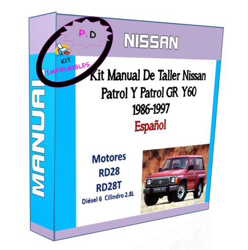 Manual De Taller Nissan Patrol Y Patrol Gr Y60 1986-1997