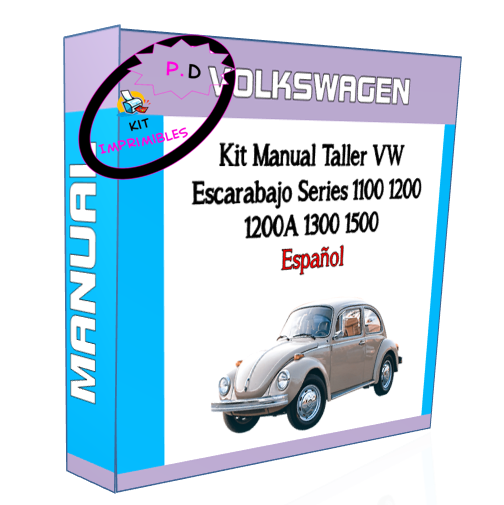 Manual De Taller Vw Escarabajo Series 1100 1200 1200a 1300 1500
