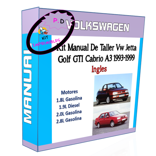 Manual De Taller Vw Jetta Golf Gti Cabrio A3 1993-1999