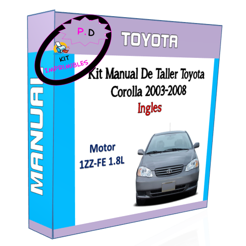 Manual De Taller Toyota Corolla 2003-2008 Ingles