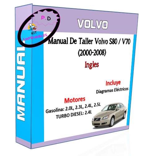 Manual de Taller Volvo S80 / V70 (2000-2008) Inglés