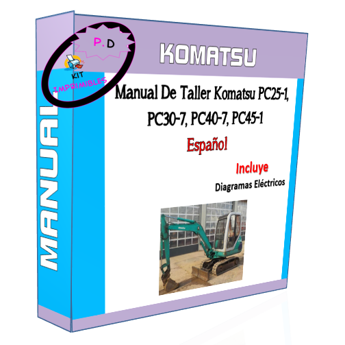 Manual De Taller Komatsu PC25-1, PC30-7, PC40-7, PC45-1 Esp.