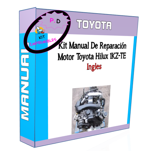 Manual De Reparación Motor Toyota Hilux 1kz-te Ingles