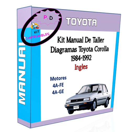 Manual De Taller Diagramas Toyota Corolla 1984-1992