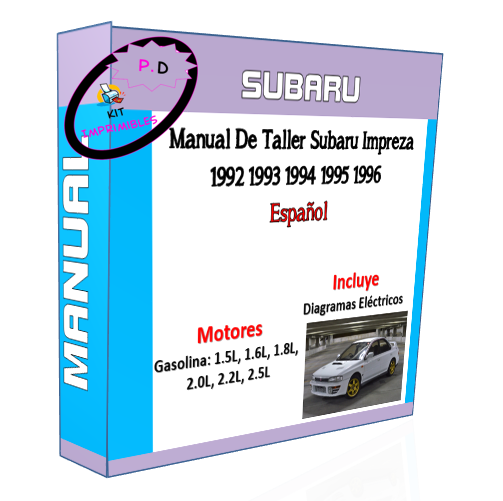 Manual De Taller Subaru Impreza 1992 1993 1994 1995 1996 Esp