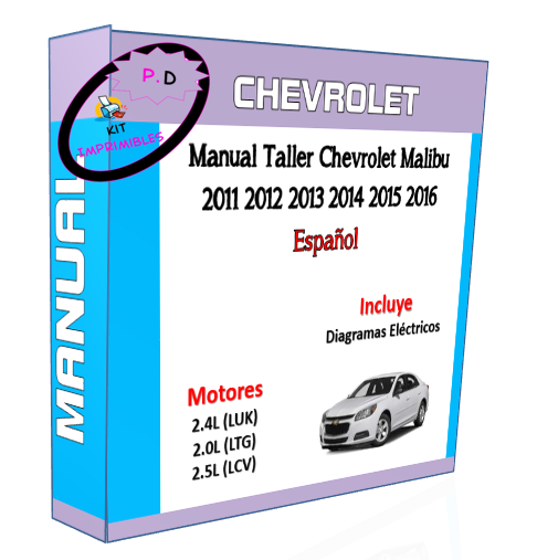 Manual Taller Chevrolet Malibu 2011 2012 2013 2014 2015 2016 Español