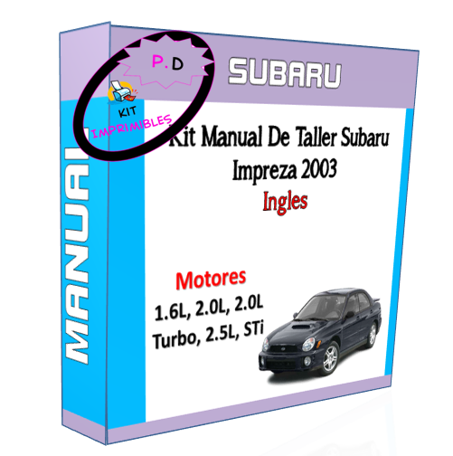 Manual De Taller Subaru Impreza 2003 Ingles