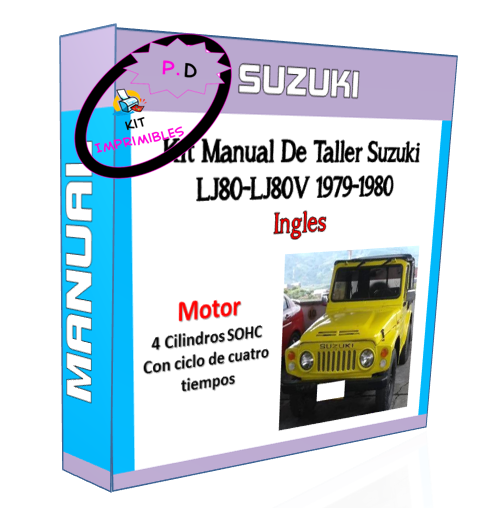 Manual De Taller Suzuki Lj80-lj80v 1979-1980 Ingles