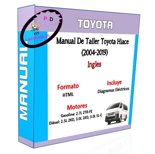 Manual De Taller Toyota Hiace (2004-2019) Ingles