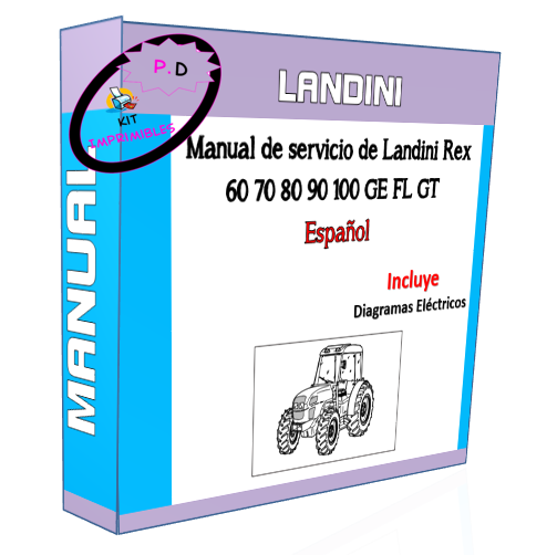 Landini Rex 60 70 80 90 100 GE FL GT Service Manual (English)