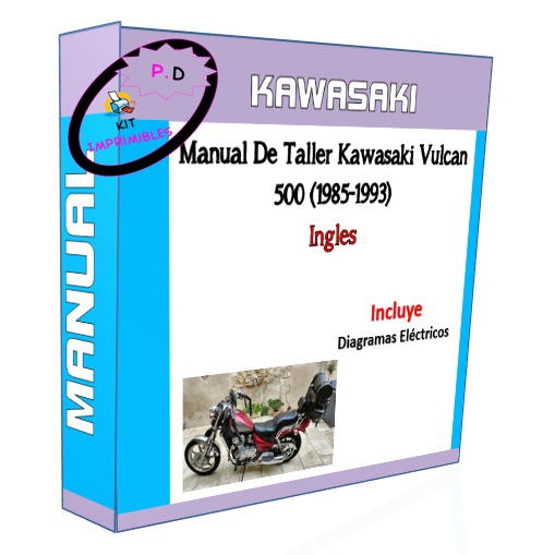 Manual De Taller Kawasaki Vulcan 500 (1985-1993) Ingles