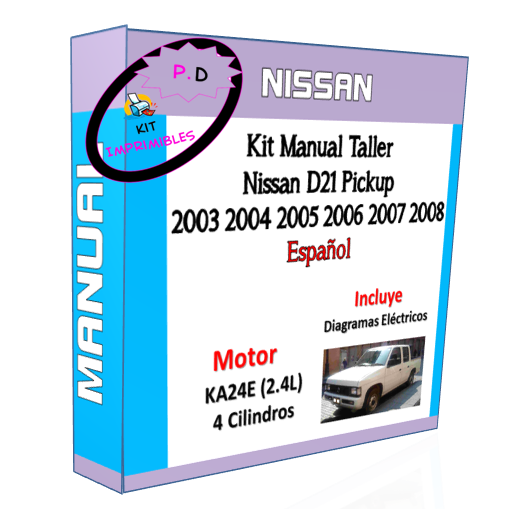 Manual Taller Nissan D21 Pickup 2003 2004 2005 2006 2007-08