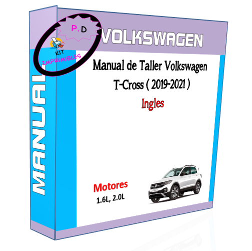 Manual de Taller Volkswagen T-Cross (2019-2021) En Ingles