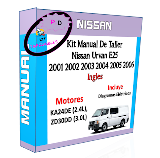 Manual Taller Nissan Urvan E25 2001 2002 2003 2004 2005 2006