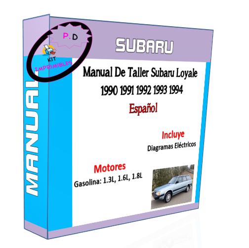 Manual De Taller Subaru Loyale 1990 1991 1992 1993 1994 Esp.