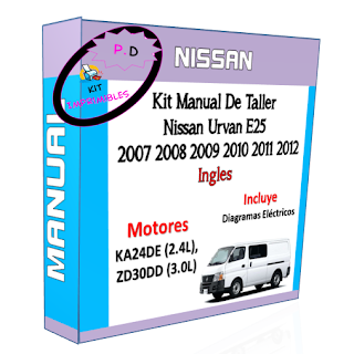 Manual Taller Nissan Urvan E25 2007 2008 2009 2010 2011 2012