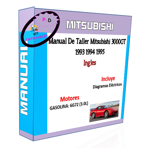 Manual De Taller Mitsubishi 3000GT 1993 1994 1995 Ingles