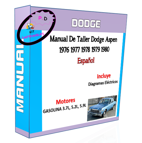 Manual De Taller Dodge Aspen 1976 1977 1978 1979 1980 Esp.