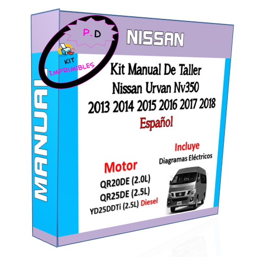 Manual Taller Nissan Urvan Nv350 2013 2014 2015 2016 2017-18