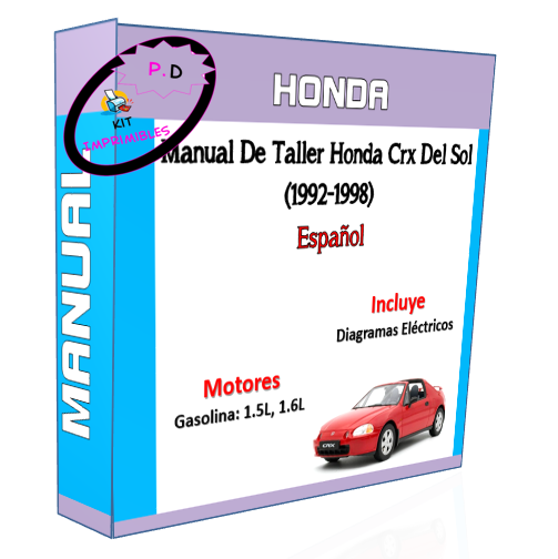 Manual De Taller Honda Crx Del Sol (1992-1998) Español