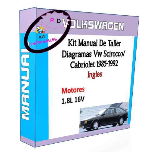 Manual De Taller Diagramas Vw Scirocco/ Cabriolet 1985-1992