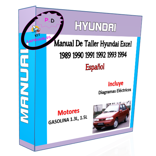 Manual De Taller Hyundai Excel 1989 1990 1991 1992 1993 1994