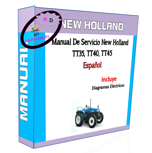 New Holland TT35, TT40, TT45 Service Manual In English
