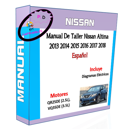 Manual De Taller Nissan Altima 2013 2014 2015 2016 2017 2018