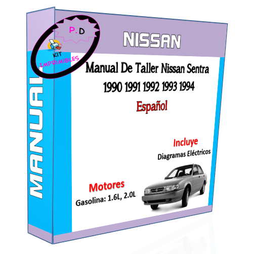 Manual De Taller Nissan Sentra 1990 1991 1992 1993 1994 Esp.