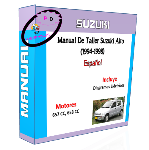 Manual De Taller Suzuki Alto 1994 1995 1996 1997 1998 Esp.