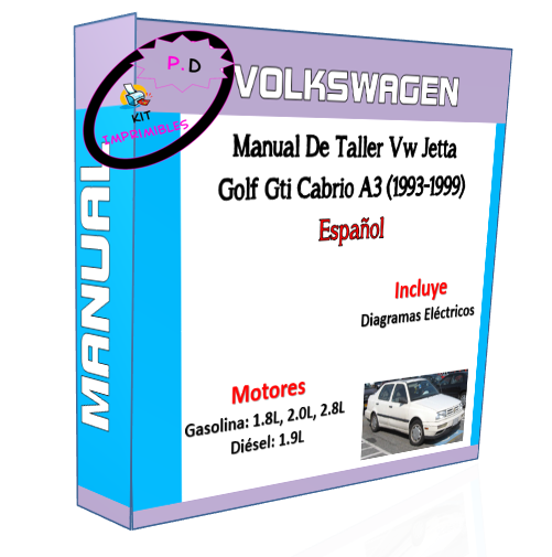 Manual De Taller Vw Jetta Golf Gti Cabrio A3 (1993-1999) Esp