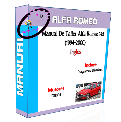 Manual De Taller Alfa Romeo 145 (1994-2000) Inglés