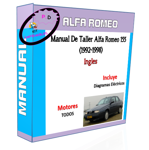 Manual De Taller Alfa Romeo 155 (1992-1998) Ingles