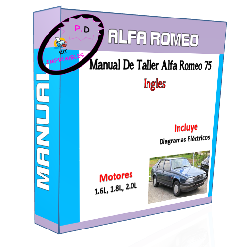 Manual De Taller Alfa Romeo 75 Ingles