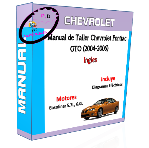 Manual de Taller Chevrolet Pontiac GTO (2004-2006) Inglés