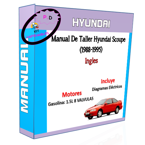 Manual De Taller Hyundai Scoupe (1988-1995) Inglés