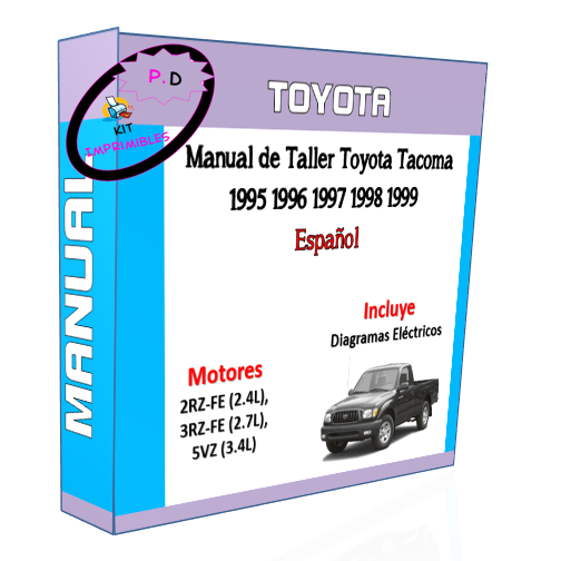 Manual de Taller Toyota Tacoma 1995 1996 1997 1998 1999 Esp.