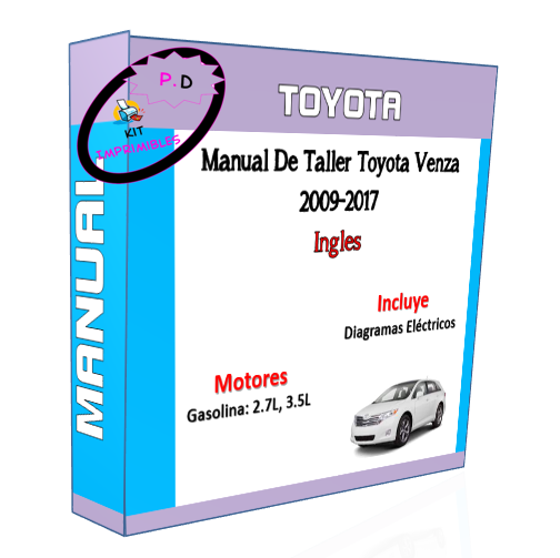 Manual De Taller Toyota Venza 2009-2017 Ingles