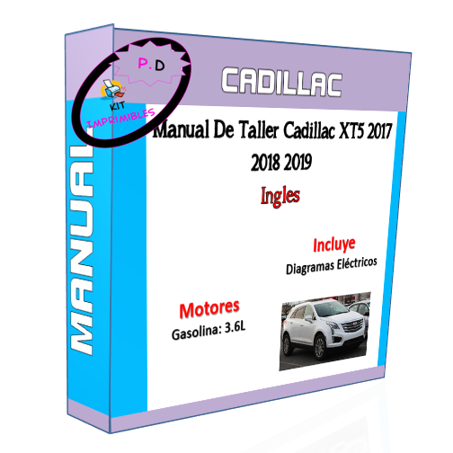 Manual De Taller Cadillac XT5 2017 2018 2019 Ingles