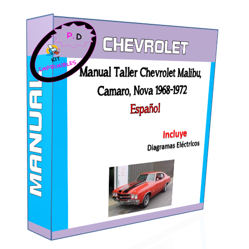 Manual Taller Chevrolet Malibu, Camaro, Nova 1968-1972 Esp.