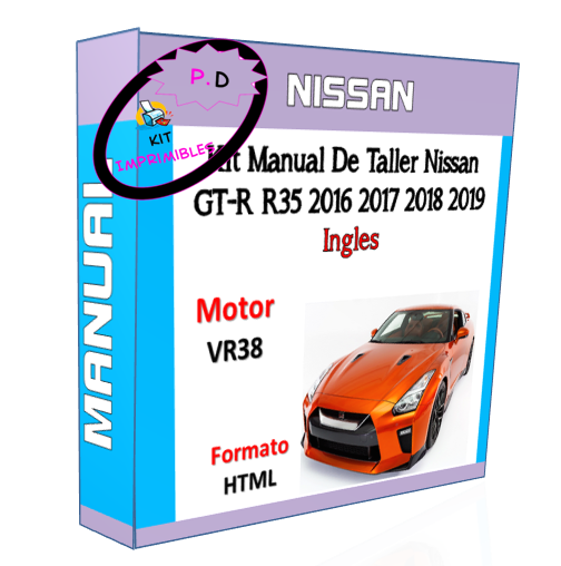 Manual De Taller Nissan GT-R R35 2016 2017 2018 2019