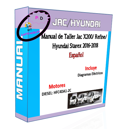 Manual de Taller Jac X200/ Refine/ Hyundai Starex 2016-2018