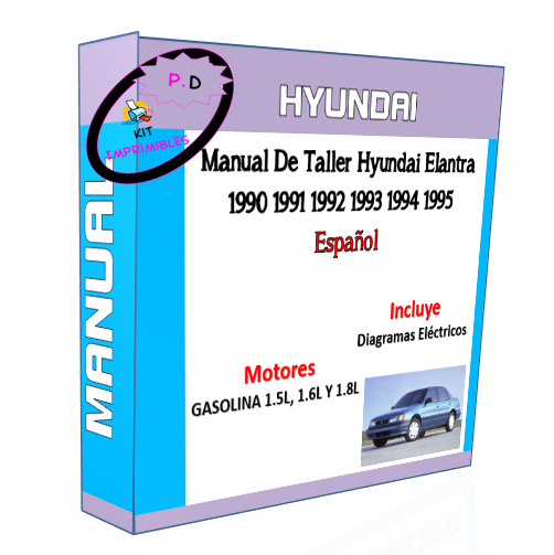 Manual Taller Hyundai Elantra 1990 1991 1992 1993 1994 1995