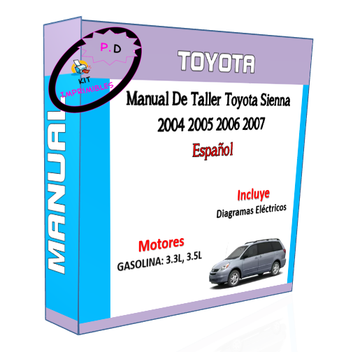 Manual De Taller Toyota Sienna 2004 2005 2006 2007 Español