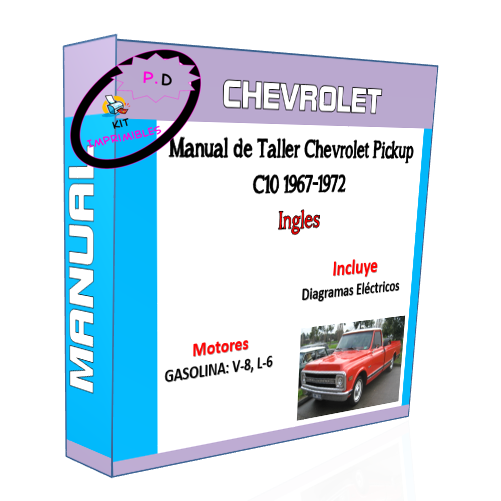 Manual de Taller Chevrolet Pickup C10 1967-1972 Ingles