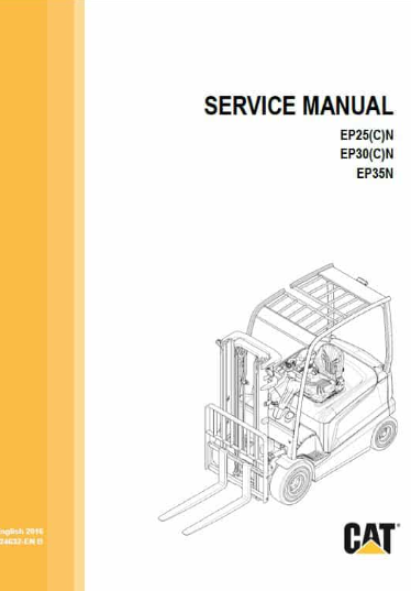 Manuales de servicio Caterpillar Lift Truck EP25CN