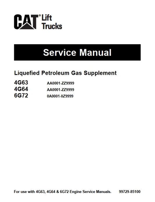 Caterpillar GC18 Service Manuals