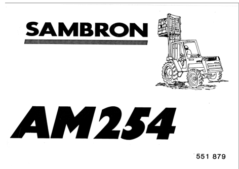 Bobcat Sambron AM254_551879 spare parts catalog