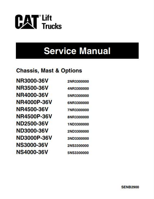 Manual de servicio CATERPILLAR NR_SENB2900